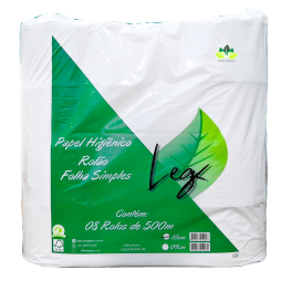 HIGIENICO ROLAO 08X10X500M FS LEAF